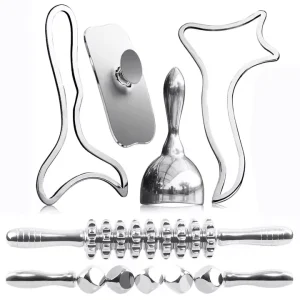 Top Quality Body Sculpturing Face Massager Anti Cellulite Laminated Maderoterapia Set Colombian Metal Wood Therapy Tools