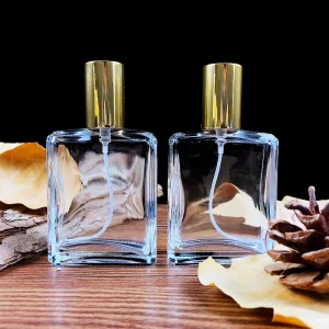 Transparent Cosmetic Packaging 30 Ml 50 Ml 100 ml Square Perfume Spray Bottles