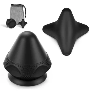 Trigger Point Massage Therapy Tool Mountable Massage Ball with Suction Cup Manual Massage Kit to Relieve Muscle Pain and Tension