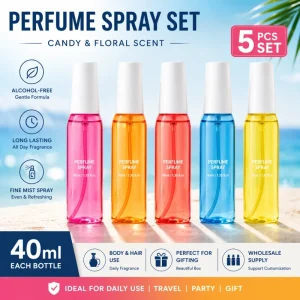 Tropical Beach Body Hair Spray with Candy and Floral Scent