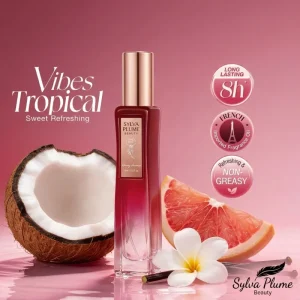 Tropical Vibes Coconut Rose Perfume Natural Luxurious Long Lasting Women’s Fragrance French Oil Scent Sweet Refreshing Mist 15ml
