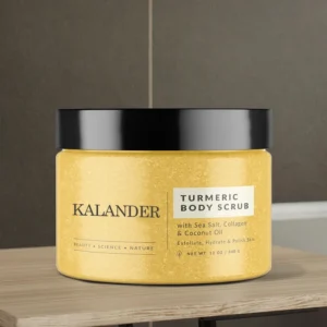 Turmeric Body Scrub Exfoliator Whitening Complexion and Enhancing Skin Texture
