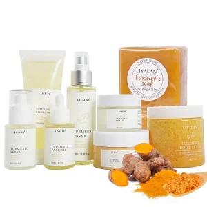 Turmeric Facial Soothing Brightening Skincare Lightening Cream Glow Skin Care Set