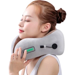 U Shaped Electric Shoulder Pillow Comfortable Heating Neck Massager 3D Kneading Movement Rechargeable Neck Pain Care
