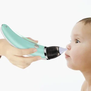 USB Charging Waterproof Easy to Clean Manual Soft Silicone Electric Newborn Baby Nose Vacuum Cleaner Nasal Aspirator