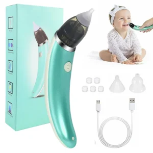 USB Rechargeable Nasal Aspirator Baby Nose Cleaner with Different Levels of Suction