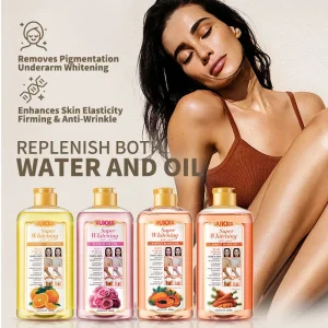 UUKKG 560ml 100% Pure Body Skin Care VC Rose Papaya Carrot Deep Moisturizing Nourishing Body Essential Oil