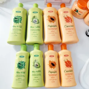 UUKKG Natural Adults Whitening Body Lotion Coconut Oil Vitamin C Deep Moisturizer Body Butter Nourishing Lightening