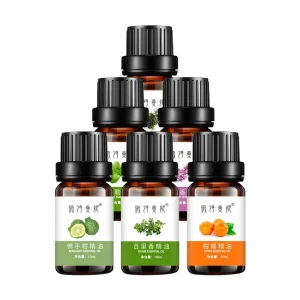 Undiluted Essential Oil Single Note Rose Frankincense Sandalwood Tea Tree Oil Bottle Amber Glass Packaging