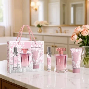 Unisex Perfume Set for Men & Women Light Floral Fragrance Long Lasting Perfume Body Lotion Combo Gift Box
