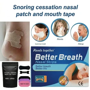 Universal Fit Herbal Nose Patches Multi color Anti Snoring Nasal Strips Combo Mouth Tape CE Certified for Bulk