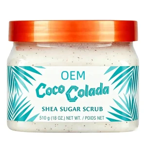 Vacation Scent Shea Sugar Exfoliating Scrub Repair Dry Dehydrated Body Skin Eliminate Keratosis Pilaris All Over Body Care