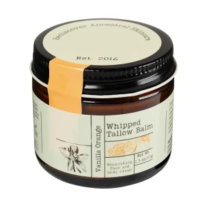 Vanilla Orange Whipped Tallow Balm Nourishing Face and Body Cream for All Skin Types