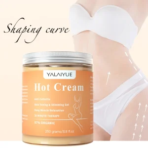 Vegan Cruelty Free Oil Free Organic Slimming Cream Weight Loss Anti Cellulite Fat Burning Body Shaping 250ml