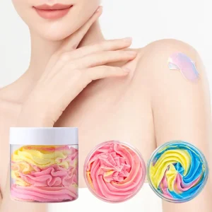 Vegan Glycerin Hyaluronic Acid Organic Body ScrubHandmade Soap Moisturizing Bath Scrub Lightening Whipped 200ml Private Label