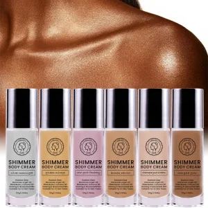 Vegan Mineral Herbal Shimmering Liquid Body Oil Highlighter Bronzer Long Lasting Waterproof Glitter