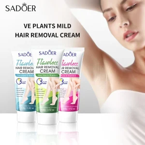 Vitamin E Permanent Hair Removal Cream for Body and Underarm Natural Fragrance Private Label Home Use