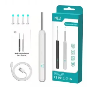 WIFI Visual Ear Cleaner Otoscope Camera with 6 LED Lights 4.0mm Mini Ear Wax Removal Tool With Camera Take Video 500W HD Earpick