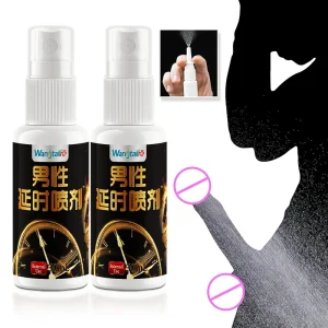 Wangtailin Male Delay Spray Portable External Gentle Care Body Spray for Men 30ml