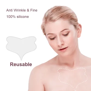 Washable Nursing Skin Care Reusable Anti Aging Chest Pads Silicone Butterfly Chest Wrinkle Patches for Reduce Fine Lines