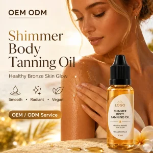 Watermelon Coconut Tanning Oil Organic Vegan Dry Glow Body Shimmer Moisturizing Beach Sun Care Export Supplier