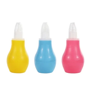 Waterproof Easy to Clean Manual Soft Silicone Baby Nose Cleaner Suction Nasal Aspirator for Infant
