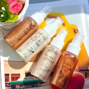 Waterproof Oil Shimmer Liquid Highlighter Powder Maquillaje Por Mayor 4 Color Makeup for Body Face Liquid Body Highlighter Oil