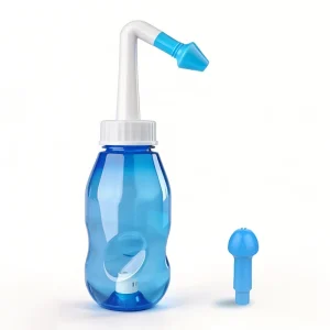 Waterpulse Nasal Wash Bottle Neti Pot Nasal Rinse Salt Water Saline Solution Sprayer Plastic Nose Cleaner for Child and Adult