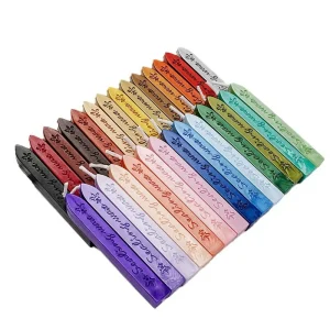 Wax Letter Pattern Sealing Wax Strip 36 Colors Retro Seal Wax Stamp Candle Stick