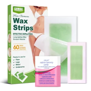 Wax Strips Gentle and Safe Remove Unwanted Hair Effectively at Home Waxing Kit