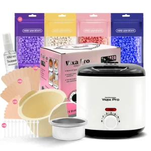 Wax Warmer Kit With Hard Wax Beans and Sticks Professional Hair Removal Machine Set for Face Body Leg Bikini Salon SPA