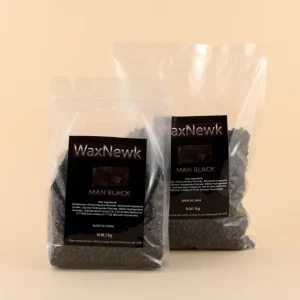WaxNewK Man Black Wax 1kg Waxing Depilatory Face Body Thick Men Coarse Hair Removal Dry Fast Painless Body Depilatory Wax Beans