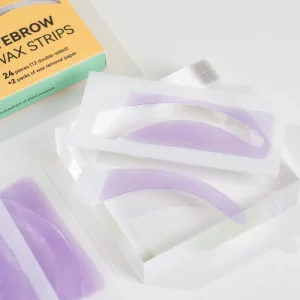 Waxkiss Ready to Use Eyebrow Wax Strips Kit Facial Wax Strips for Hair Removal