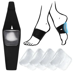 Wearable Arch Support Inserts Women Men 2 Adjustable Heights Non Slip Breathable Gel Washable Plantar Fasciitis Relief Clear