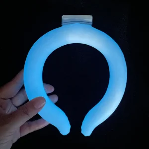 Wearable Cooling Neck Tube Cold Gel Ice Pack with PCM TPU Material 18x18cm Class II for Neck Pain Relief