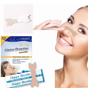Wellness Nasal Strips for Snoring Athletes Sports Performance Nose Dilator 60 Count Strong Adhesion Medical Grade Relief