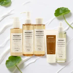 Whitening Rejuvenating Hyaluronic Acid Skincare Set for All Skin Types with Pore Minimizing and Firming Benefits