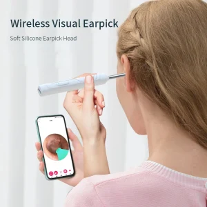 Wireless Ear Wax Removal Visual Earpick Wifi Connection Otoscope with Light Ear Cleaner with Camera Ear Wax Removal Tool