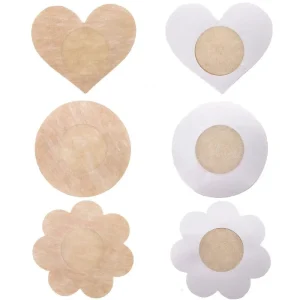 Women Braless Breast Pasties Non Woven Fabric Disposable Nipple Cover