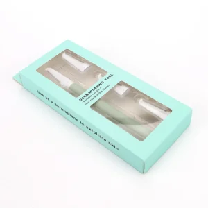 Women Dermaplaning Face Exfoliating Tool with 4 Refill Blades Metal Handle Facial Razor Color Box Pack