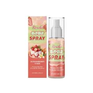 Women Fruity Sweet Scent Body Spray Long Lasting Refreshing Fragrance Creamy Aroma Perfume Moisturize Strawberry Body Mist
