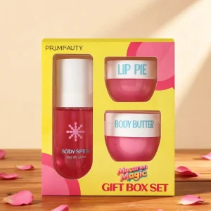 Women Gift Set Body Care Perfume Body Butter Lip Mask Body Spray Set
