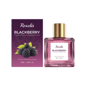 Women’s Fresh Elegant Blackberry Hair Body Fragrance Mist Fruit Scent Perfume Bottles Spray with Light Texture