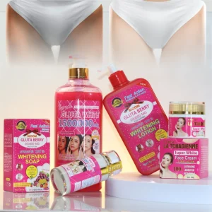 Women’s Super Antioxidant Anti-Aging Whitening Skin Care Lotion Set Vitamin C E Korean Turmeric Snail Retinol for All Skin