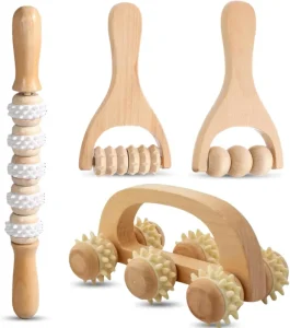 Wood Therapy Bath Body Massage Tools Wooden Massager Manual Roller Massage Tool Portable