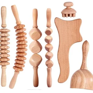 Wood Therapy Massage Tools Lymphatic Drainage Massager Kit Body Sculpting Muscle Pain Relief Anti Cellulite Contouring Shaping
