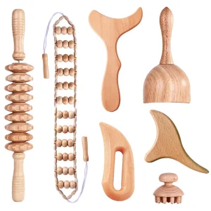 Wood Therapy Massage Tools Wooden Massager for Body Shaping Massage Tool Set Wood Therapy Tools