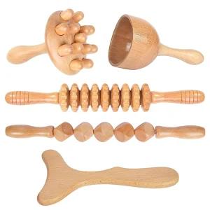 Wood Therapy Swedish Massage Cup Reflexology Tools Wood Body Massage Tools