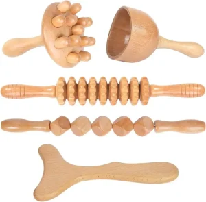 Wood Therapy Tools Large Gua Sha Massage Tool Muscle Scraping Massage Beech Wood Guasha Tool for Body Hip Gua Sha Wood