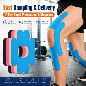 Xingda Ankle Support Kinesiology Tape Pre Shaped Foot & Ankle Patches Water Resistant Elastic Sports Tape for Heel Pain